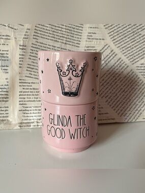 WICKED Glinda The Good Witch Pink Stack Mugs Rae Dunn